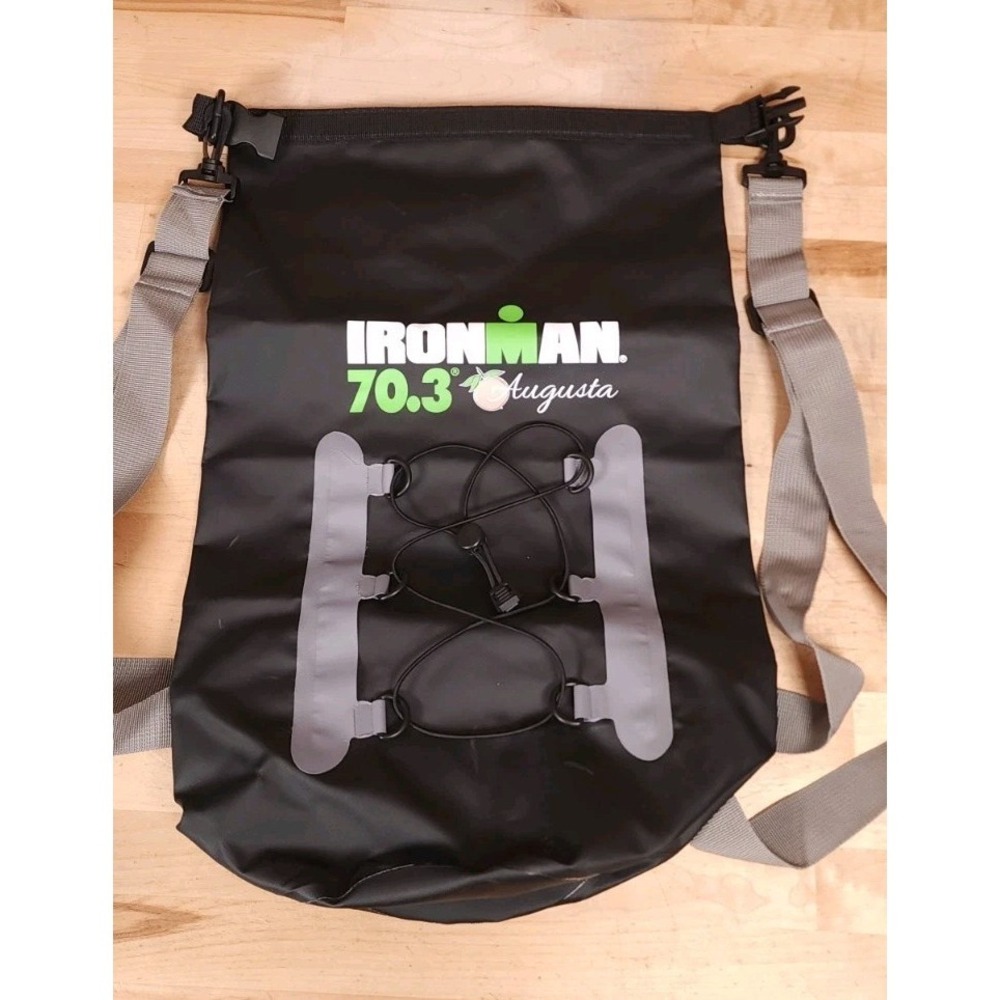 Ironman Waterproof Bag‎ 70.3 Augusta GA Triathlon Black Backpack Tote Bag
